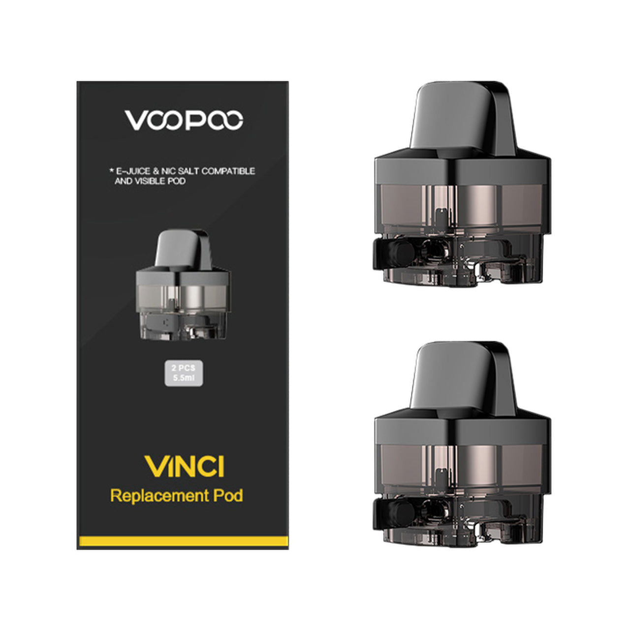 VOOPOO - Vinci 5.5ml Replacement Pod Without Coil - 2 Pack
